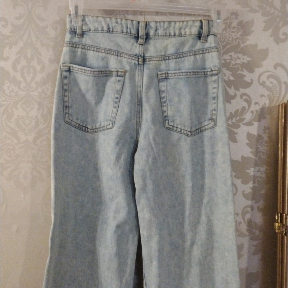 HIGHWAY JEANS WIDE LEG DISTRESSED JUNIOR SIZE 3 - Picture 5 of 6